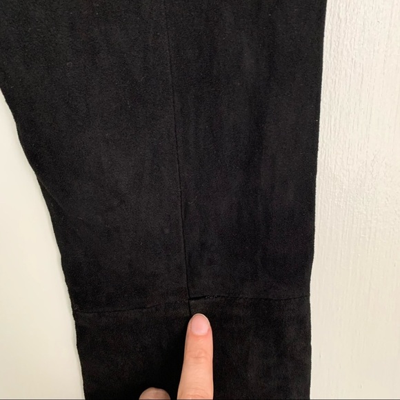 LAMARQUE 100% Leather Suede Moto Leggings size Small - Picture 10 of 10